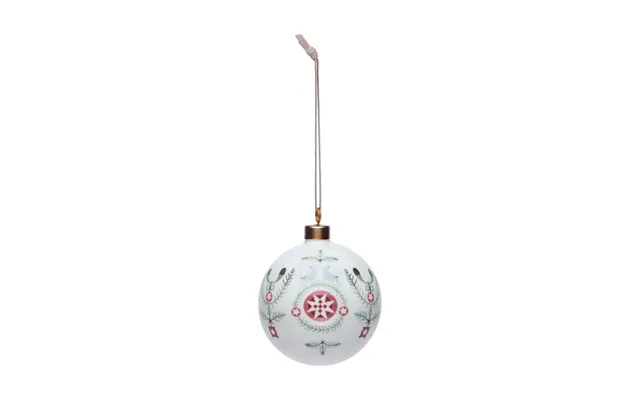 Rörstrand Swedish Grace Winter Bauble Ø8 Cm White