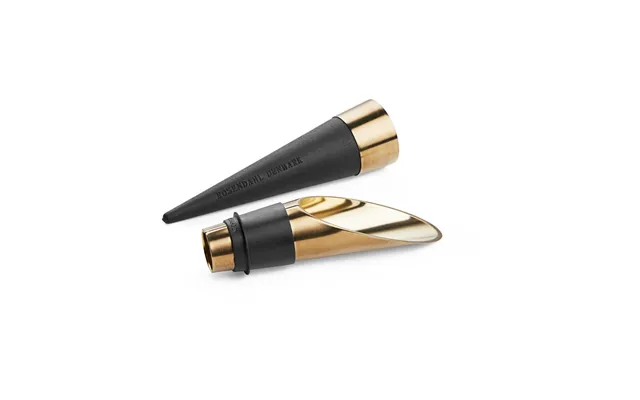 Rosendahl Grand Cru Bareware Wine Cork And Pouring Spout 2 Pieces Black-patinated Steel
