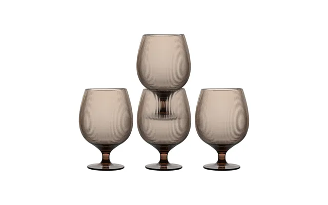 Sagaform Billi Beer Glasses 50 Cl 4-pack Brown