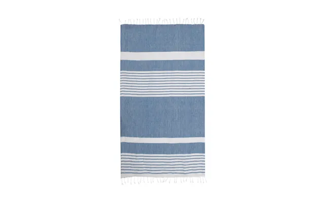 Sagaform Ella Hamam Striped Bath Towel 145x250 Cm Blue