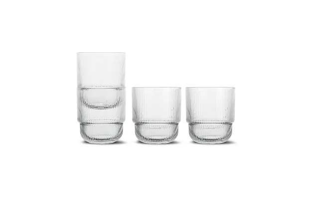 Sagaform Sagaform Clear Water Glasses 4-pack Clear