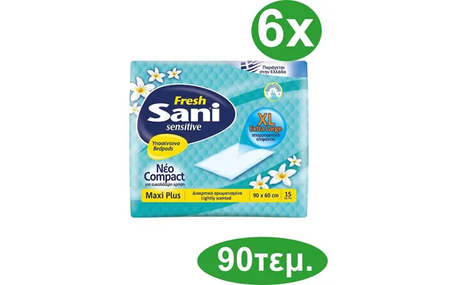 Sani Fresh Maxi Plus 60x90cm 90 Pieces 6 Packs Of 15 Pieces product image