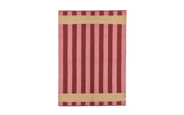 Scandi Living Aisles Wool Blanket 130x180 Cm Red