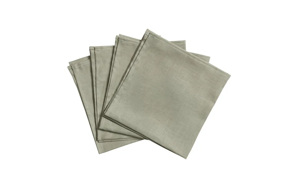 Scandi Living Clean Serviettes 45 X 45 Cm 4-pack Dusty Green