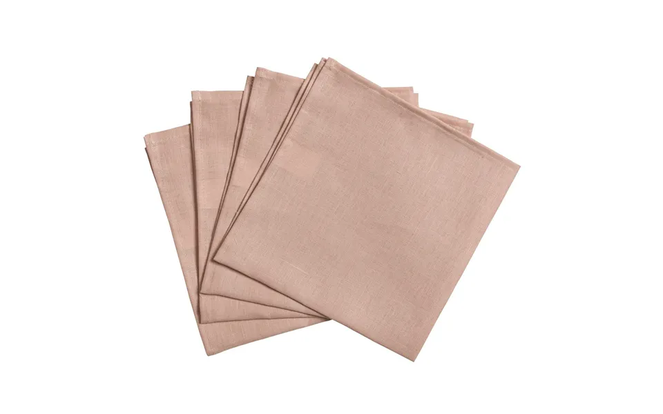 Scandi Living Clean Serviettes 45 X 45 Cm 4-pack Dusty Rose