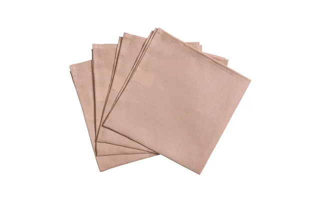 Scandi Living Clean Serviettes 45 X 45 Cm 4-pack Dusty Rose