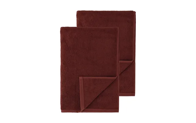 Scandi Living Drift Bath Towels 100x150 Cm 2-pack - Red