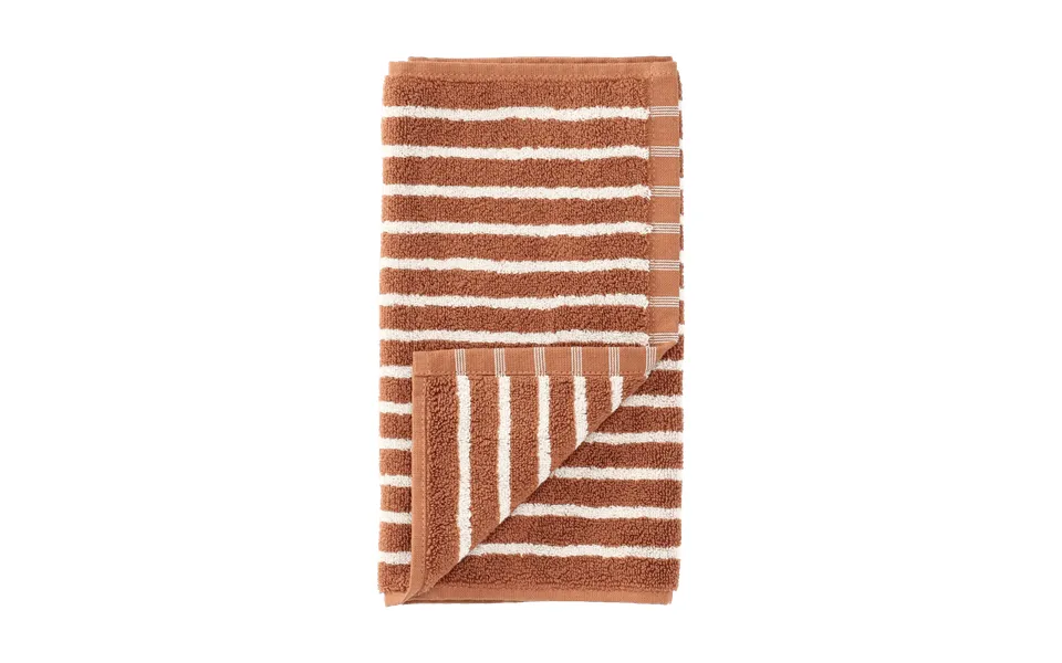 Scandi Living Drift Towel 30x50 Cm Brown-white