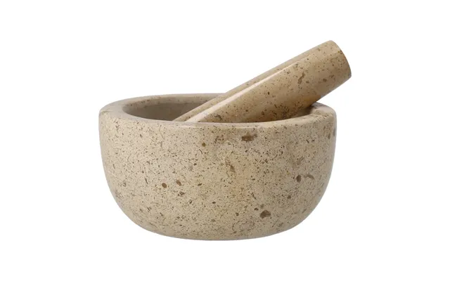 Scandi Living Ridge Mortar Ø14x7 Cm Marble