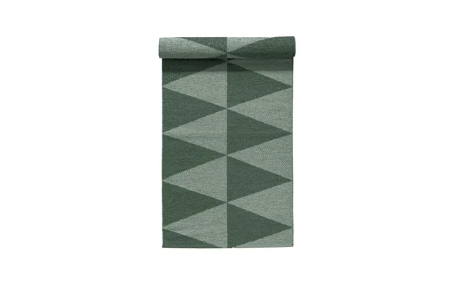 Scandi Living Rime Plastic Rug Green 70x150cm