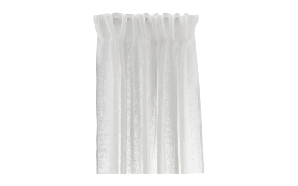 Scandi Living Serenity Curtain With Multiband 129x250 Cm White