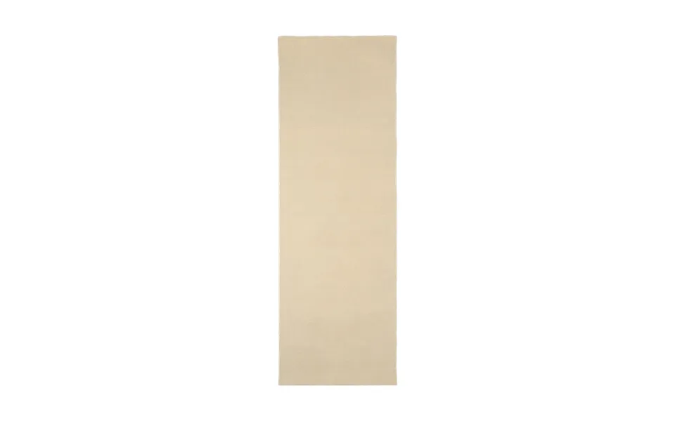 Scandi Living Terrain Wool Rug Natural White 80x240 Cm