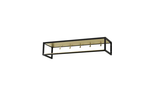 Scherlin Hall Shelf 11 Black Lacquer - Brass Plate