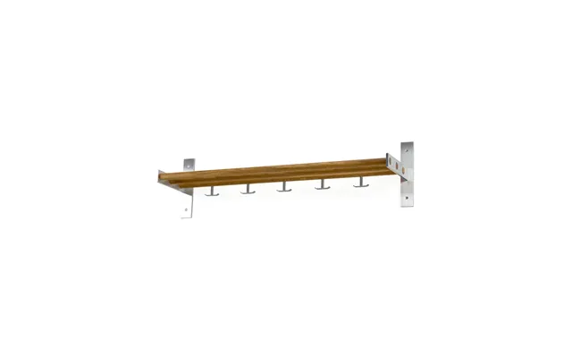 Scherlin Hall Shelf 4 Oiled Oak - Aluminium Stand
