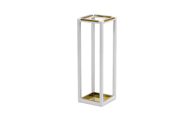 Scherlin Umbrella Stand 2 White Brass