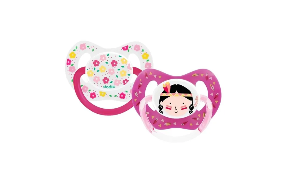 Set Of 2 Physiological Pacifiers For Girls - 18 Months