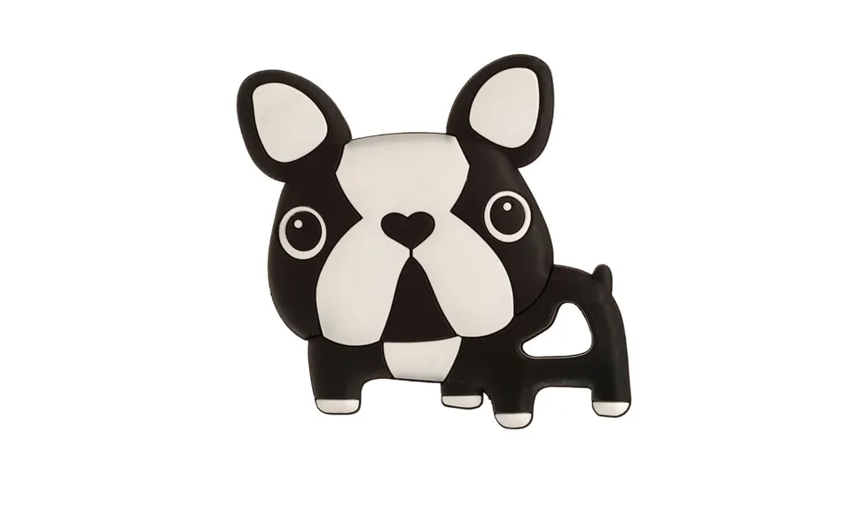 Silicone Teething Toy - Black Puppy