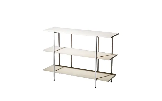 Smd Design Lilly Console Table Ash White Pigment - White-lacquered Steel Frame