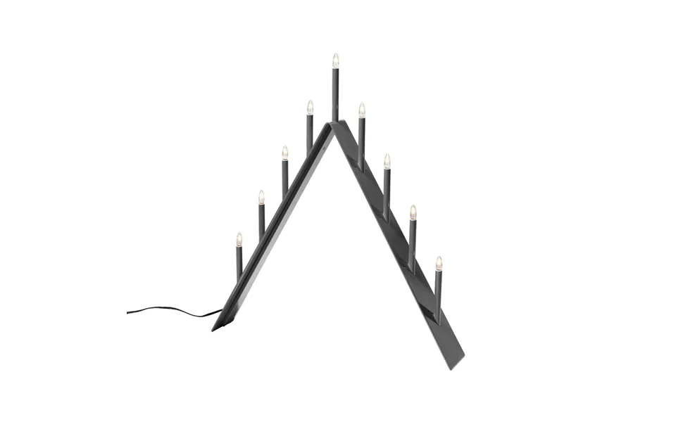 Smd Design Spica 9 Advent Candle Holder Dark Grey - Led