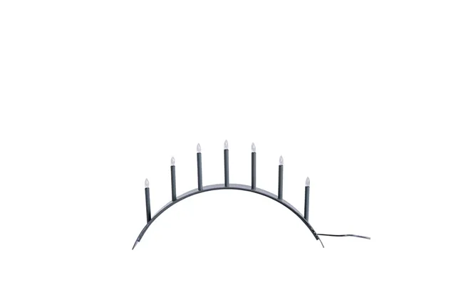 Smd Design Spica Bow 7 Advent Candle Holder Grey