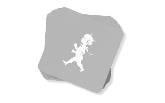 Solstickan Design Solstickan Glass Coaster 10x10 Cm 4 Pack Grey