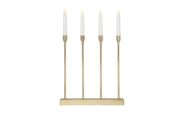 Star Trading Lottie Advent Candle Holder Brass