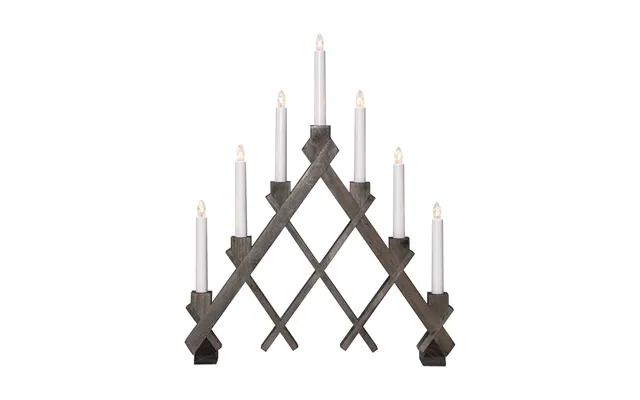 Star Trading Rut 7 Wooden Candle Holder 43 Cm Brown