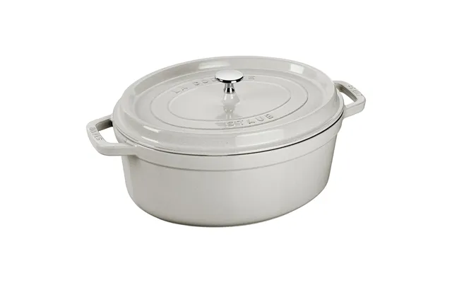 Staub Staub White Truffle Casserole Oval 8 L