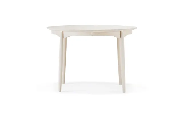 Stolab Carl Dining Table Ø115. Divided Birch White Oil