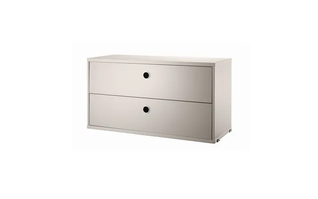 String String Cabinet With Drawers Beige - 78x30 Cm