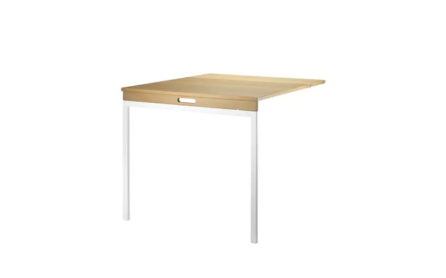 String String Folding Table Oak-white Metal Legs