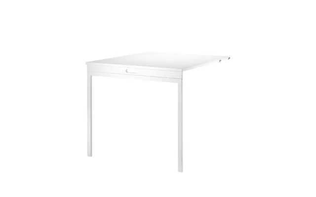 String String Folding Table White-white Metal Legs