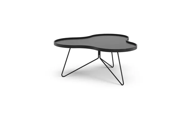 Swedese Flower Mono Table 84x90 Cm H39 Cm Ash Black Glazed