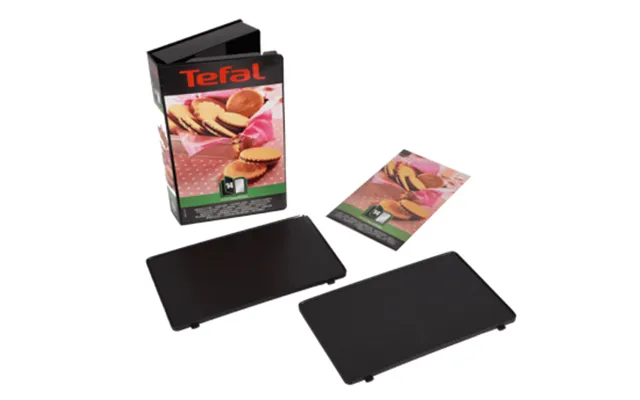Tefal Snack Collection Cracker Plates For Sandwich Grill Black