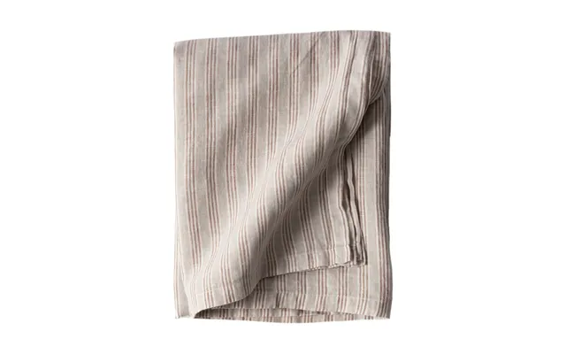 Tell Me More Tell Me More Tablecloth 145x270 Cm Hazelnut Stripe
