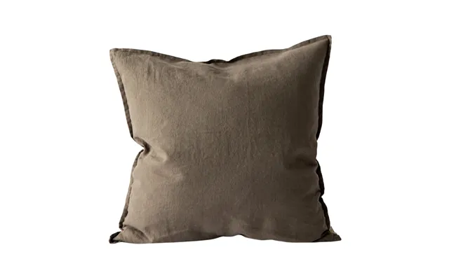Tell Me More Washed Linen Cushion Cover 50x50 Cm Taupe