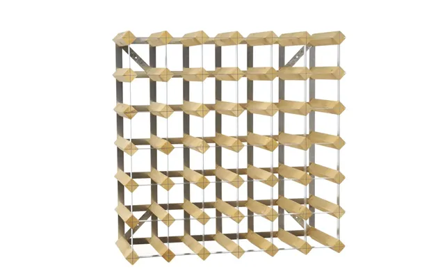 The Swedish Wine Rack Factory The Swedish Wine Rack Factory Wine Rack 42 Bottles Expandable Light Oak