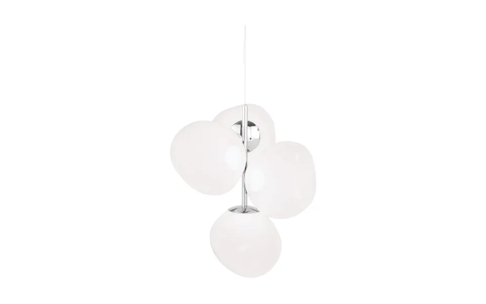 Tom Dixon Melt Chandelier Mini Led 63,4 Cm Opal-silver