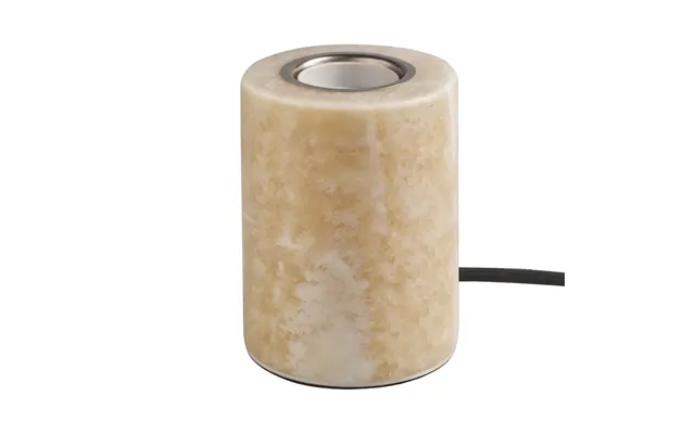 Unison Marble Lamp Base Beige Silk Matte - Ø8x10.5 Cm
