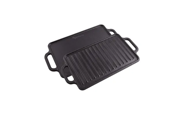 Victoria Cast Iron Reversible Griddle 21x33 Cm Black