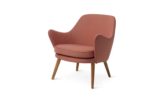 Warm Nordic Dwell Lounge Chair Hero 511 Blush-legs In Smoked Oak