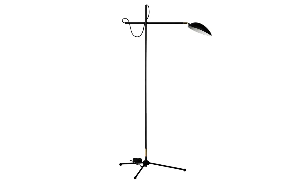 Watt & Veke Spoon Floor Lamp Matte Black Brass