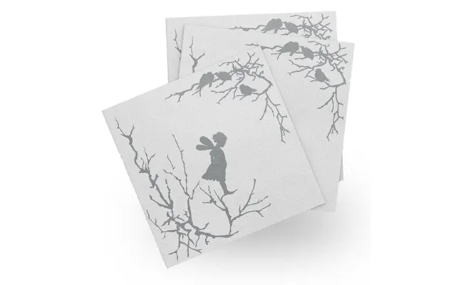 Wik & Walsøe Alv Paper Napkins 20-pack White-grey product image