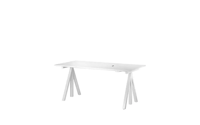 Works Works Base For Desk White - Height-adjustable