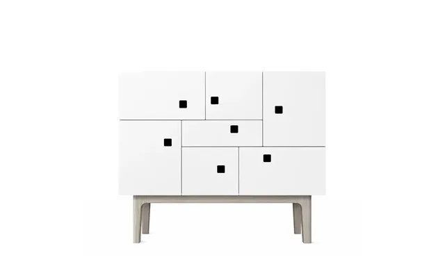 Zweed Peep C1 Cabinet White. White Pigmented Oak