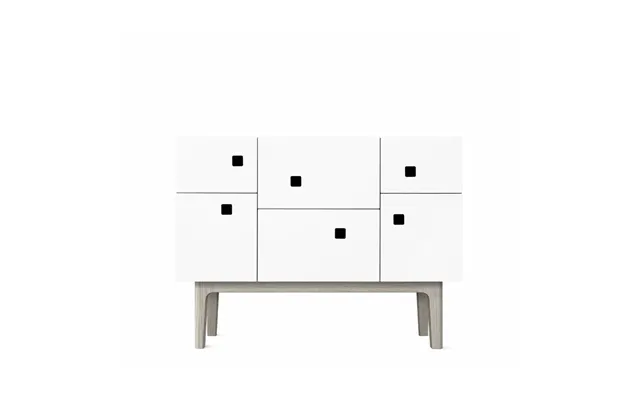 Zweed Peep C2 Cabinet White. White Pigmented Oak