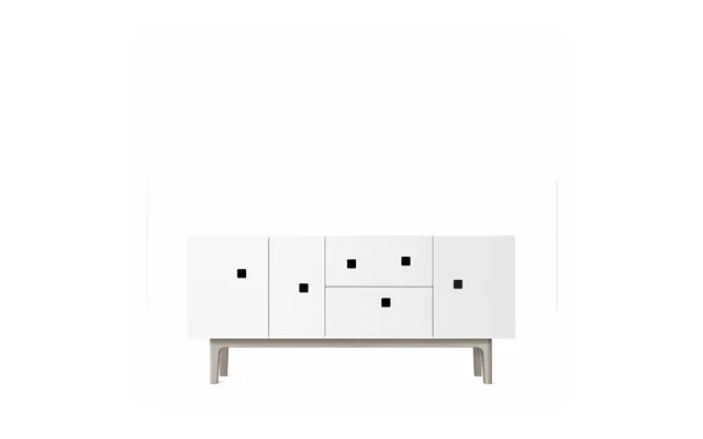 Zweed Peep M2 Media Bench White. White Pigmented Oak
