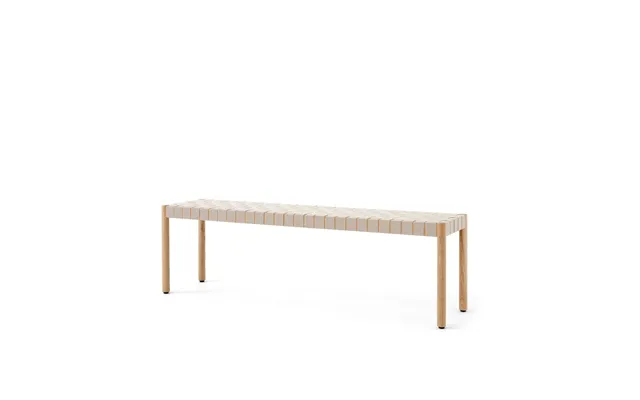 &tradition Betty Tk5 Bench Oak. Natural Braided Linen Seat
