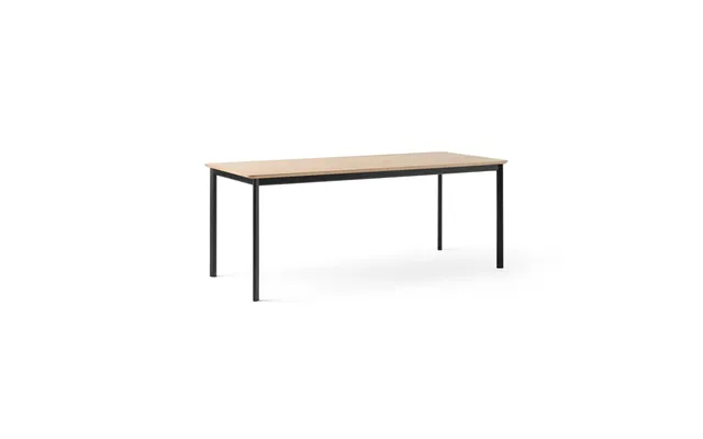 &tradition Drip Hw116 Dining Table 83x193 Cm Black Frame-clear Lacq