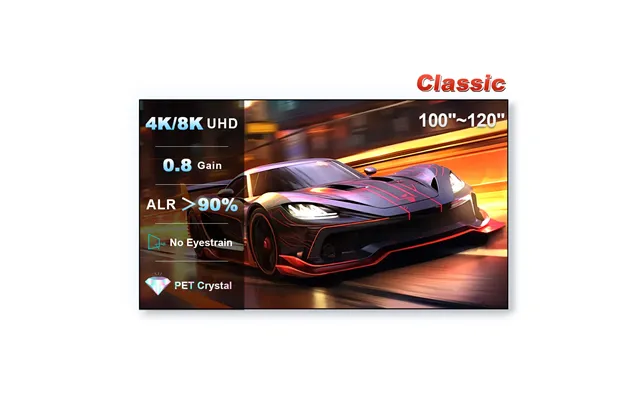 100 - 120 Xy Pet Crystal Classic Ust Alr Projector Screen 16 9